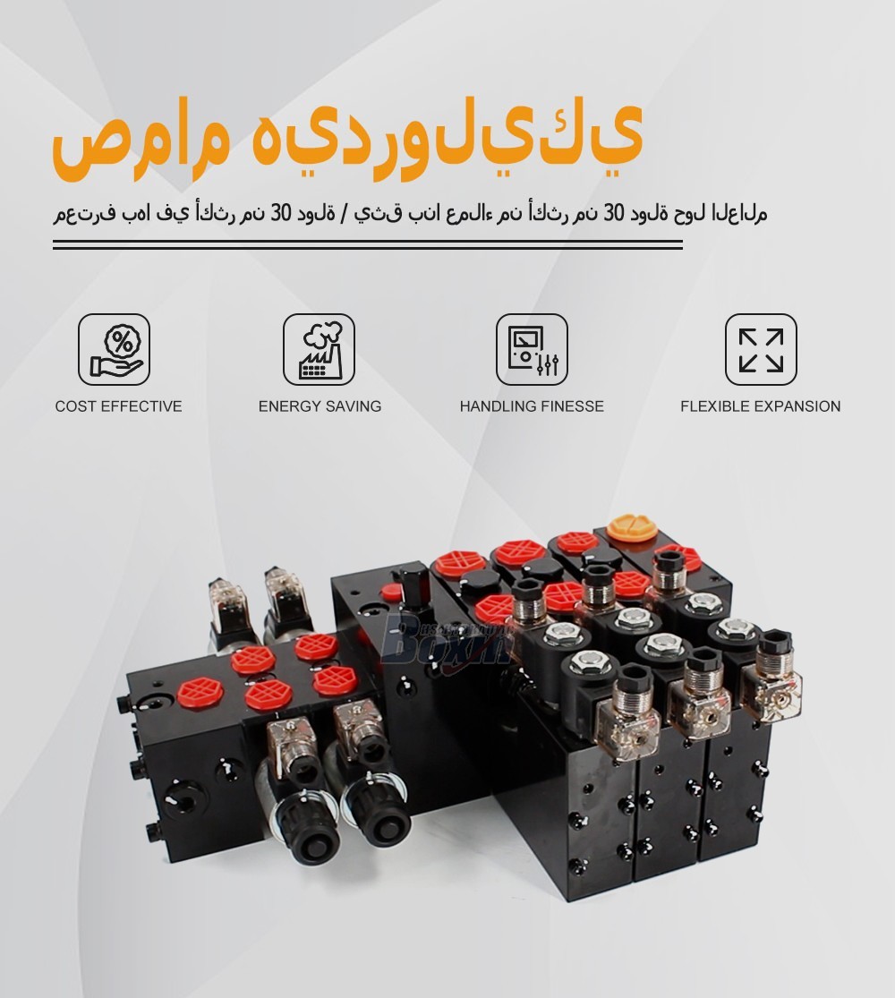 6 Spool Sectional Directional Control Valve DCV100E DCV58 Series
